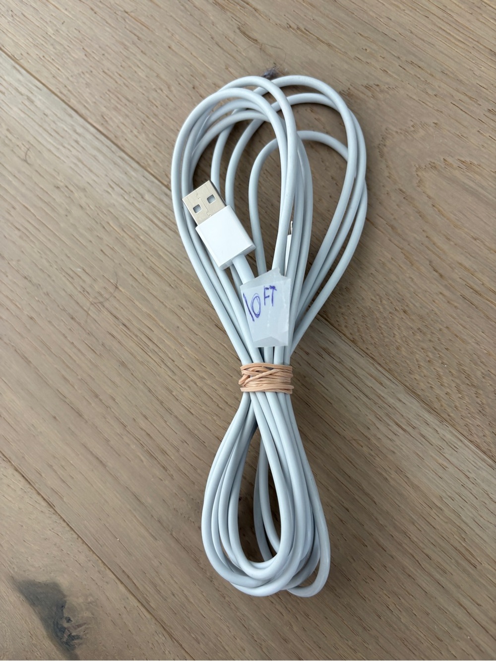 10ft White USB Charging Cable - Universal Compatibility
